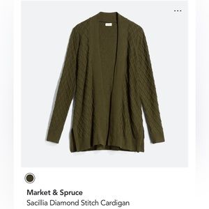 Market & Spruce Sacillia Diamond Stitch Cardigan - XS